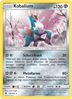 Karte Kobalium aus Echo des Donners, Nummer 129/214