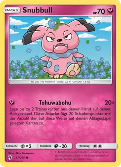 Karte Snubbull aus Echo des Donners, Nummer 137/214