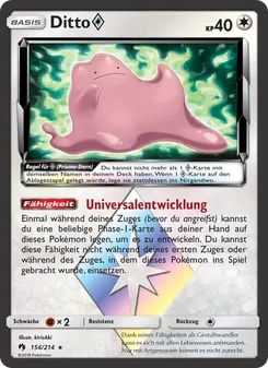 Karte Ditto ◇ aus Echo des Donners, Nummer 154/214