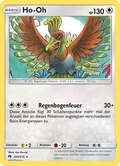 Karte Ho-Oh aus Echo des Donners, Nummer 160/214