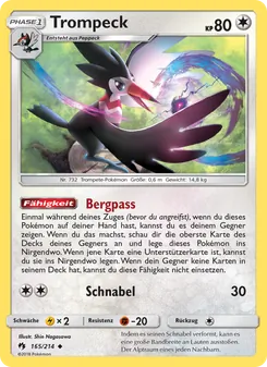 Karte Trompeck aus Echo des Donners, Nummer 165/214