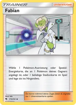 Karte Fabian aus Echo des Donners, Nummer 173/214