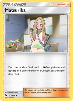 Karte Matsurika aus Echo des Donners, Nummer 183/214