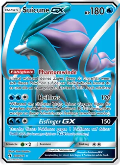 Karte Suicune GX aus Echo des Donners, Nummer 200/214