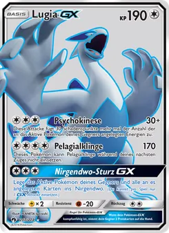Karte Lugia GX aus Echo des Donners, Nummer 207/214