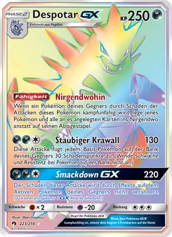 Karte Despotar GX aus Echo des Donners, Nummer 223/214