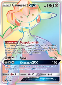 Karte Genesect GX aus Echo des Donners, Nummer 224/214