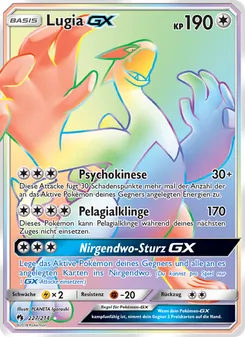 Karte Lugia GX aus Echo des Donners, Nummer 227/214
