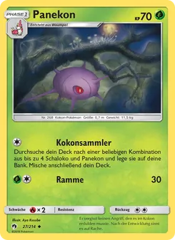 Karte Panekon aus Echo des Donners, Nummer 27/214