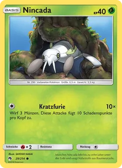 Karte Nincada aus Echo des Donners, Nummer 29/214