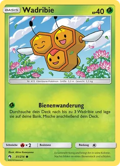 Karte Wadribie aus Echo des Donners, Nummer 31/214