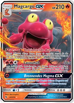 Karte Magcargo GX aus Echo des Donners, Nummer 44/214