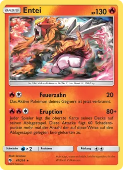 Karte Entei aus Echo des Donners, Nummer 47/214