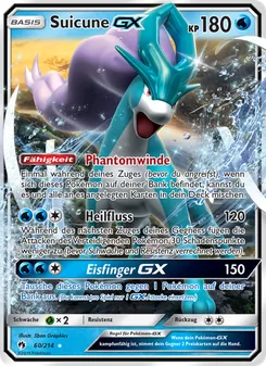 Karte Suicune GX aus Echo des Donners, Nummer 60/214
