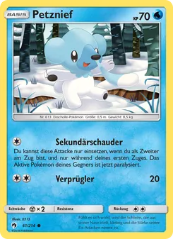 Karte Petznief aus Echo des Donners, Nummer 61/214