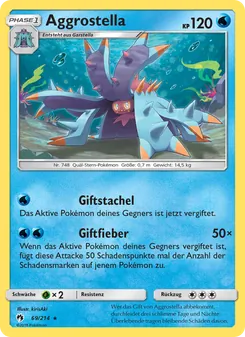 Karte Aggrostella aus Echo des Donners, Nummer 69/214