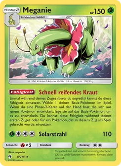 Karte Meganie aus Echo des Donners, Nummer 8/214