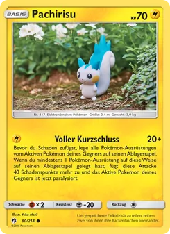 Karte Pachirisu aus Echo des Donners, Nummer 80/214