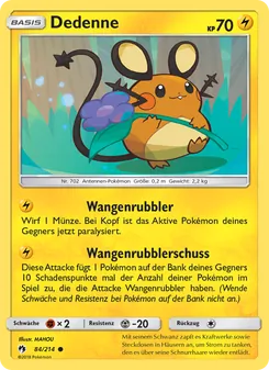 Karte Dedenne aus Echo des Donners, Nummer 84/214