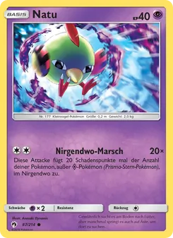 Karte Natu aus Echo des Donners, Nummer 87/214