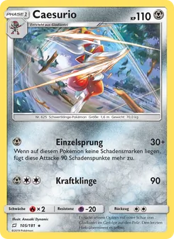 Karte Caesurio aus Teams Sind Trumpf, Nummer 105/181