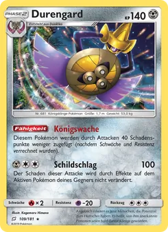 Karte Durengard aus Teams Sind Trumpf, Nummer 109/181