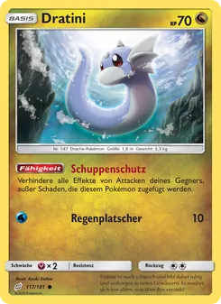 Karte Dratini aus Teams Sind Trumpf, Nummer 117/181
