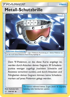 Karte Metall-Schutzbrille aus Teams Sind Trumpf, Nummer 148/181