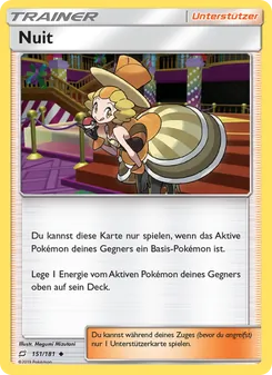Karte Nuit aus Teams Sind Trumpf, Nummer 151/181