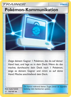Karte Pokémon-Kommunikation aus Teams Sind Trumpf, Nummer 152/181