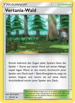 Karte Vertania-Wald aus Teams Sind Trumpf, Nummer 156/181