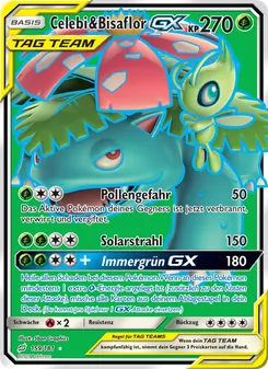 Karte Celebi & Bisaflor GX aus Teams Sind Trumpf, Nummer 159/181