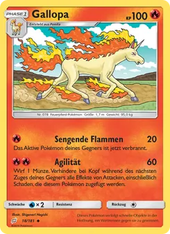 Karte Gallopa aus Teams Sind Trumpf, Nummer 18/181