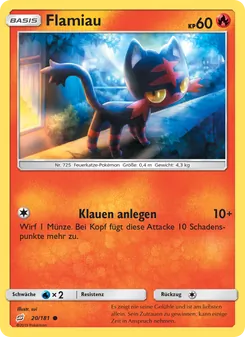 Karte Flamiau aus Teams Sind Trumpf, Nummer 20/181