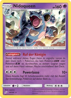 Karte Nidoqueen aus Teams Sind Trumpf, Nummer 56/181