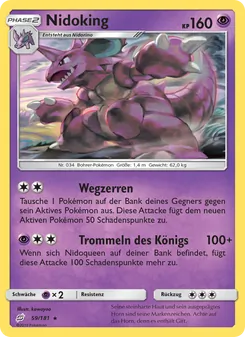 Karte Nidoking aus Teams Sind Trumpf, Nummer 59/181