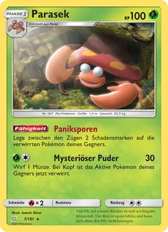Karte Parasek aus Teams Sind Trumpf, Nummer 7/181