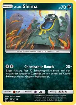 Karte Alola-Sleima aus Teams Sind Trumpf, Nummer 83/181