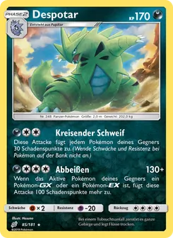 Karte Despotar aus Teams Sind Trumpf, Nummer 85/181