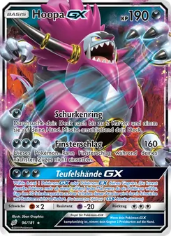 Karte Hoopa GX aus Teams Sind Trumpf, Nummer 96/181