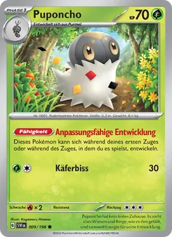 Karte Puponcho aus Karmesin & Purpur, Nummer 009/198