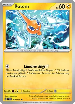 Karte Rotom aus Karmesin & Purpur, Nummer 069/198