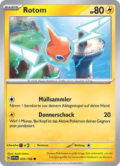 Karte Rotom aus Karmesin & Purpur, Nummer 070/198