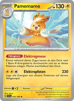 Karte Pamomamo aus Karmesin & Purpur, Nummer 076/198