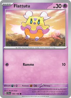 Karte Flattutu aus Karmesin & Purpur, Nummer 100/198