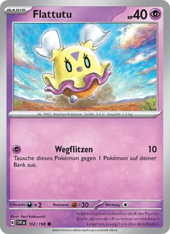 Karte Flattutu aus Karmesin & Purpur, Nummer 102/198