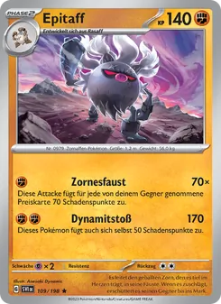 Karte Epitaff aus Karmesin & Purpur, Nummer 109/198