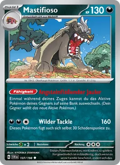 Karte Mastifioso aus Karmesin & Purpur, Nummer 137/198