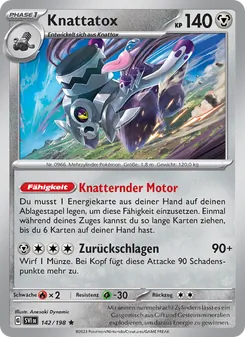 Karte Knattatox aus Karmesin & Purpur, Nummer 142/198