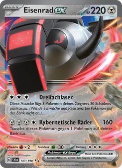 Karte Eisenrad-ex aus Karmesin & Purpur, Nummer 143/198